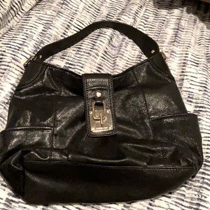 Black Michael Kors Shoulder Bag with Gold Hardware